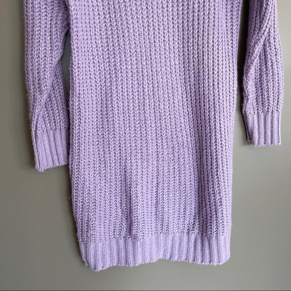 Boohoo Maria Purple Knit Jumper Sweater Dress Sm - Picture 14 of 14
